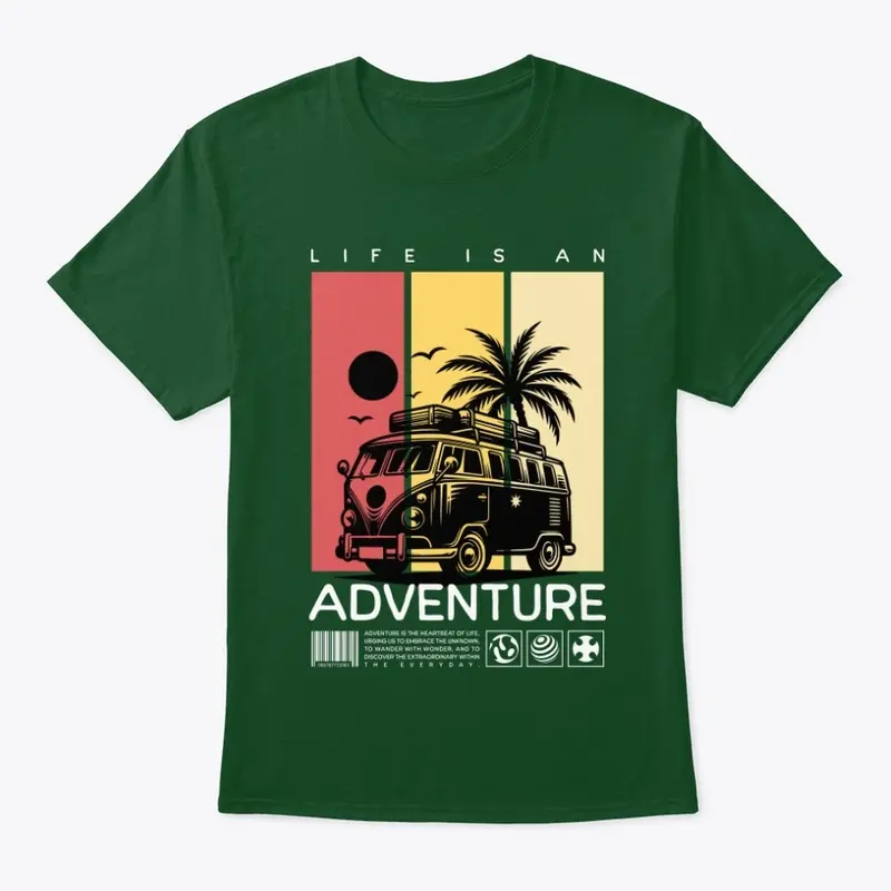 Life is an Adventure: Travel Quote Tee