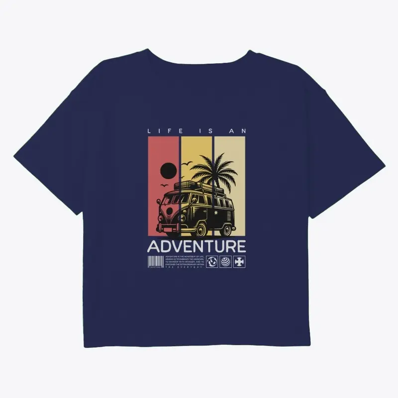 Life is an Adventure: Travel Quote Tee