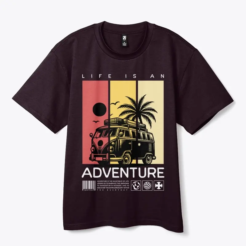 Life is an Adventure: Travel Quote Tee